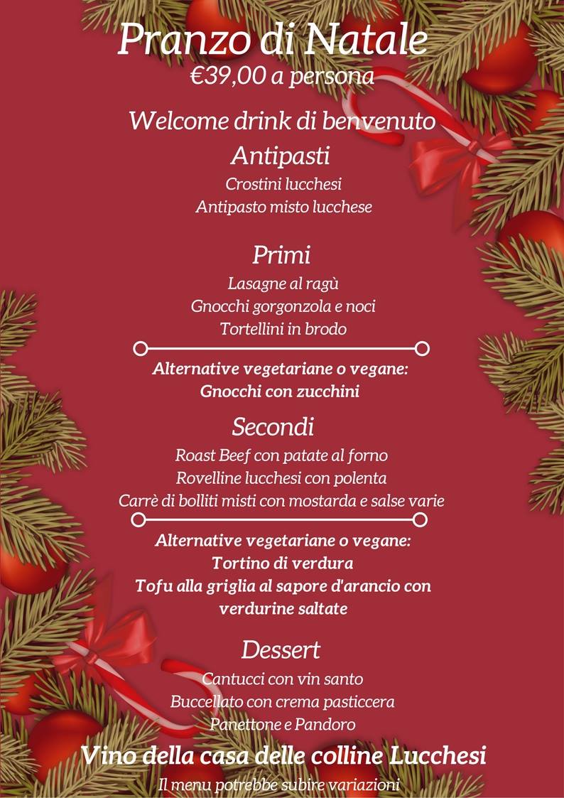 Antipasti Di Natale Toscani.La Tradizione Gastronomica Lucchese Nel Menu Di Natale 2017 Dell Hotel Bernardino Hotel Bernardino
